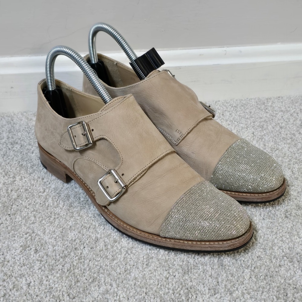 The Office Of Angela Scott Mr. Colin Monkstrap Cappuccino‎ Shoes EU 38 EUC